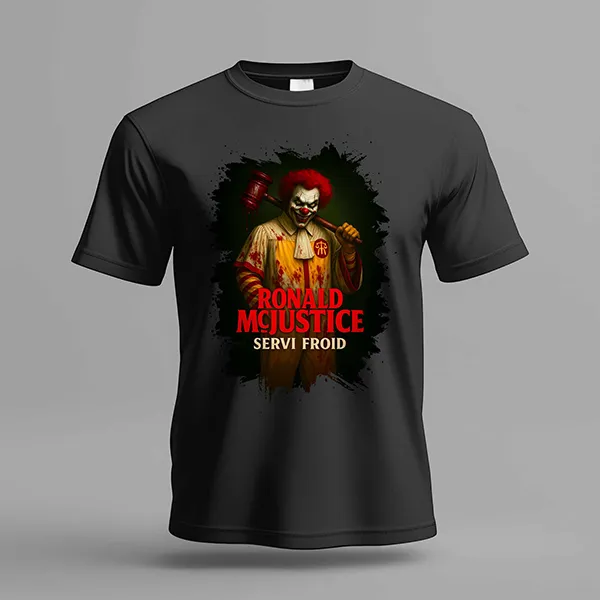 T-shirt "Ronald McJustice - Servi Froid" – Image 2