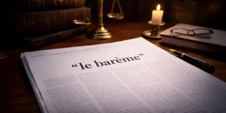 Le barème invisible