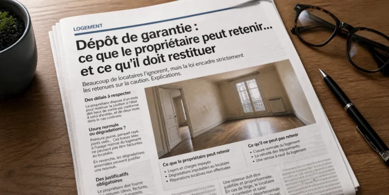 Dépôt de garantie : ce que le propriétaire peut réellement retenir…