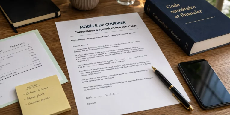 Modèle de courrier – Faux conseiller bancaire