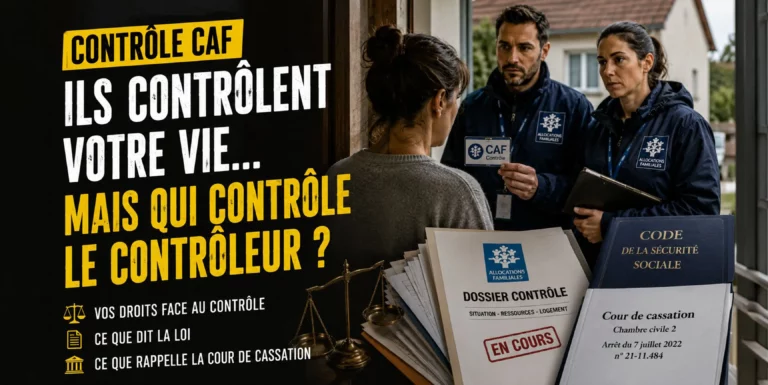 CONTRÔLE CAF : ILS CONTRÔLENT VOTRE VIE, MAIS QUI CONTRÔLE LE CONTRÔLEUR ?
