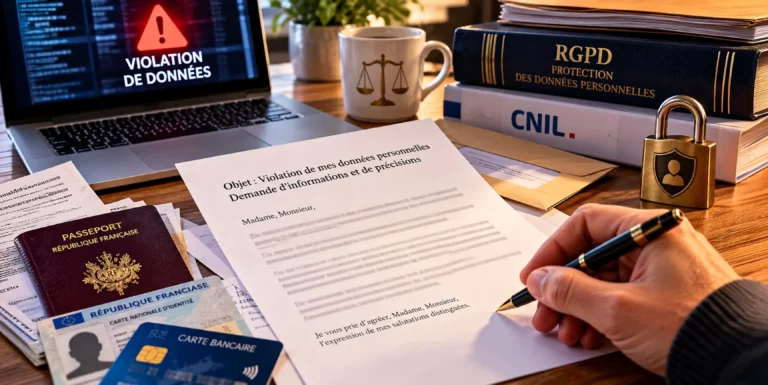 Demande d’informations et de garanties après une violation de données personnelles